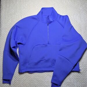 Nike Dri-FIT Women's Blue 1/4 Zip Pullover Small FB5230-413